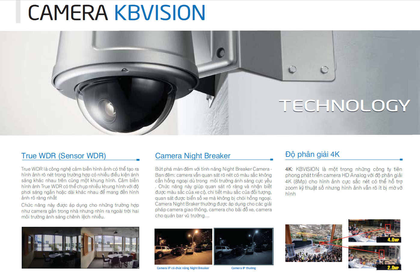 cong nghe camera kbvision CÔNG NGHỆ CAMERA KBVISION